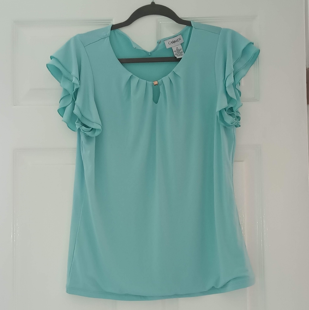 Baby blue blouse